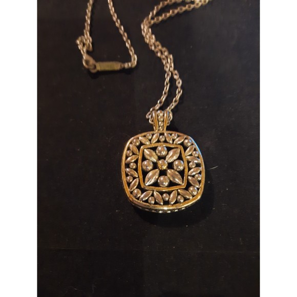 Napier Necklace with Silver and Gold Tone Pendant - Picture 3 of 6